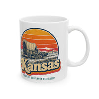 Kansas Santa Fe Trail Wagon Mug