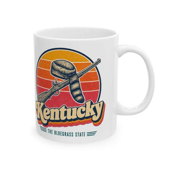 Kentucky Frontier Rifle And Coonskin Cap Mug