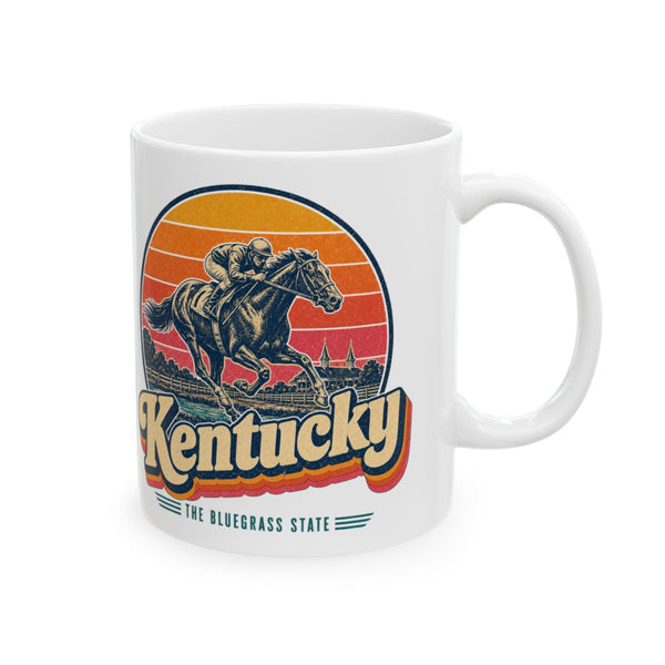 Kentucky Racehorse And Jockey Mug