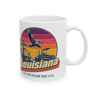 Louisiana Retro Sunset Mug