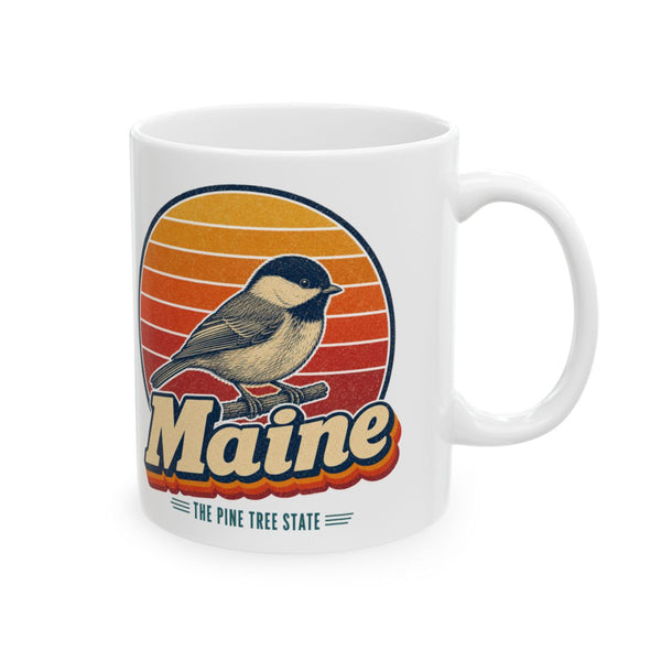 Maine Black Capped Chickadee Mug