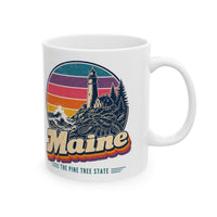 Maine Retro Sunset Mug