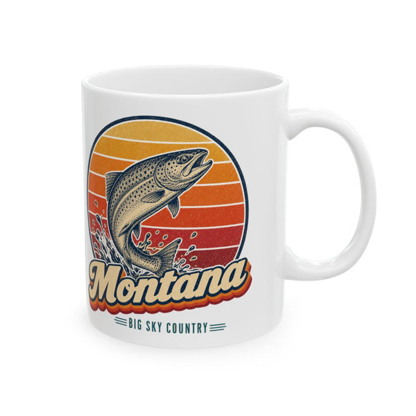 Montana Trout Leaping Mug