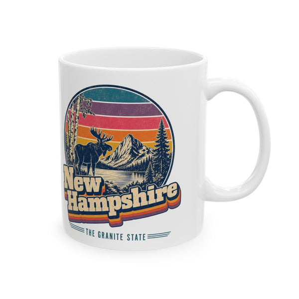 New Hampshire Retro Sunset Mug