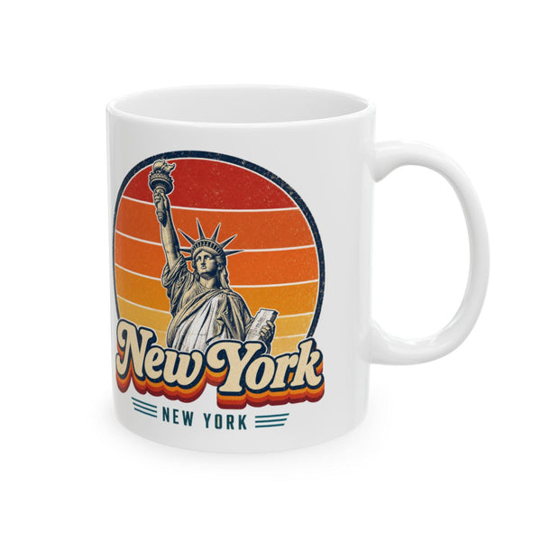 New York City Retro Sunset Mug