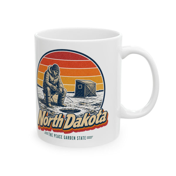North Dakota Ice Fishing Mug
