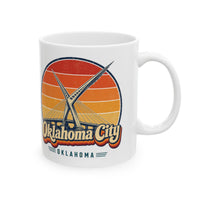 Oklahoma City Retro Sunset Mug