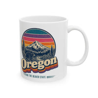 Oregon Retro Sunset Mug