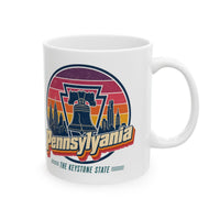 Pennsylvania Retro Sunset Mug