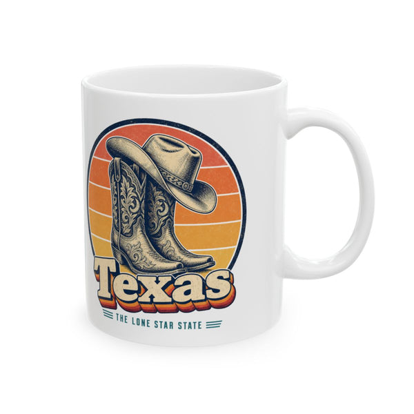 Texas Cowboy Boots Hat Mug