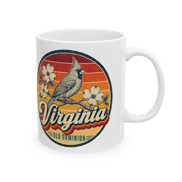 Virginia Cardinal On Dogwood Mug